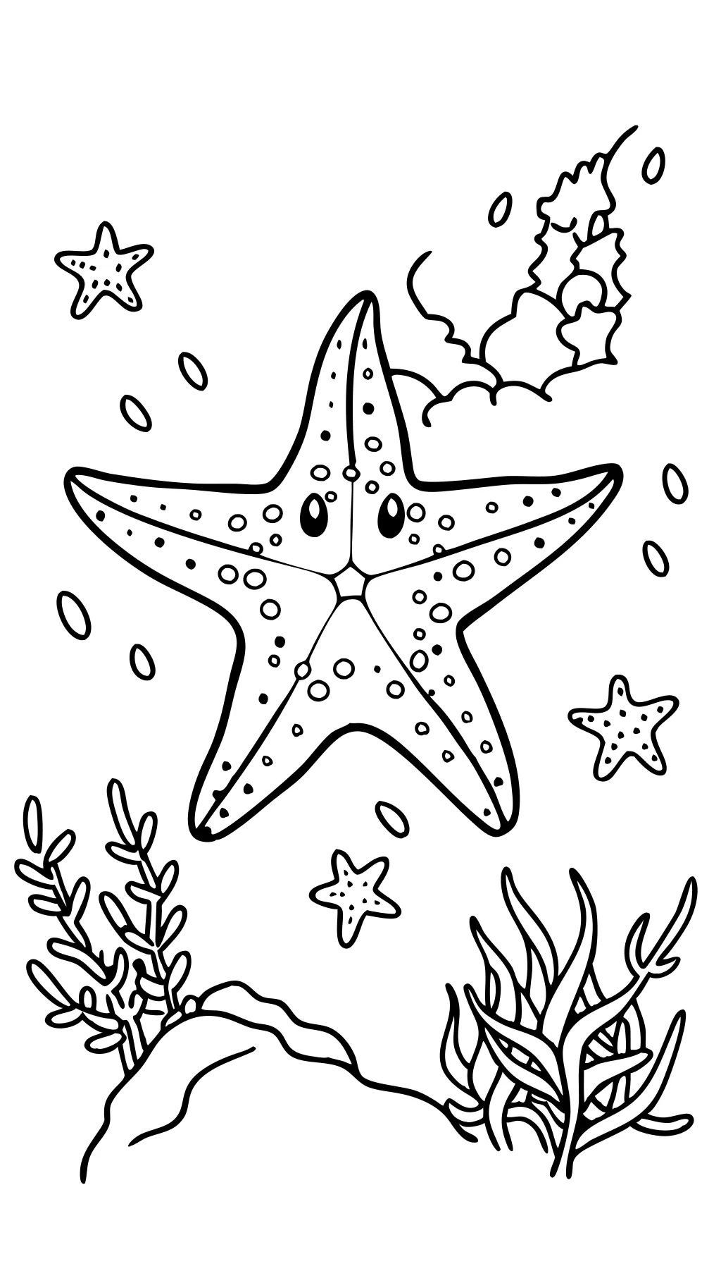 coloriage des étoiles de mer